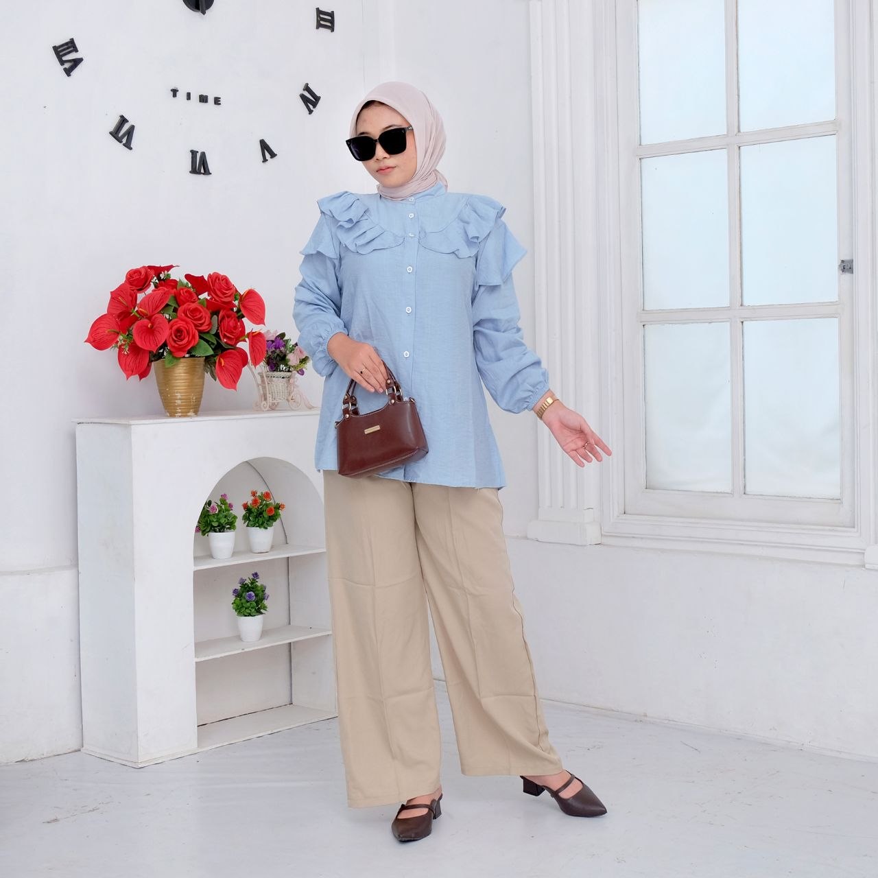 Blus Viona Biru